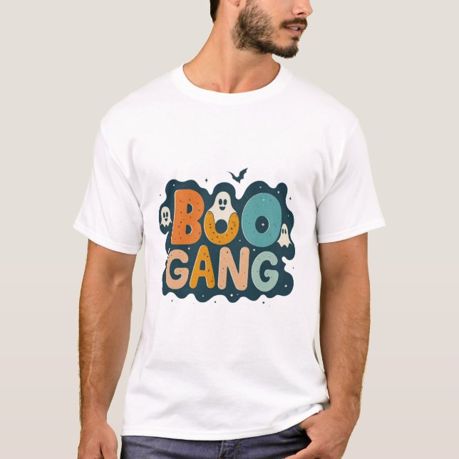 T-shirt Boo Gang Cute Ghost Halloween Design Funny Spooky (Devant)