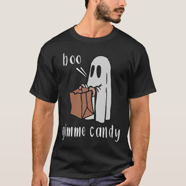 T-shirt Boo Gimme Candy Sarcastique Halloween Costume 2021 (Devant)