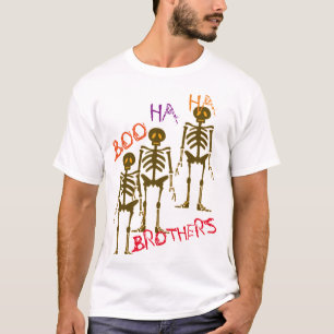 T-shirt BOO HA Halloween chemise squelette Brothers
