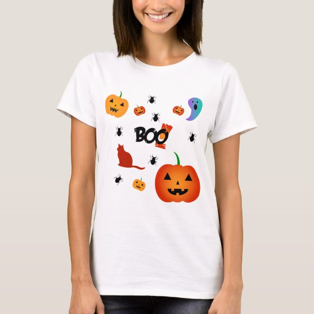 T-shirt Boo Halloween (Devant)