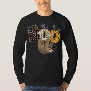 T-shirt Boo Halloween Avec Sloth Witch Casquette Et Spider