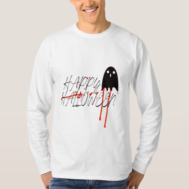 T-shirt Boo Halloween chemise, Halloween chemise, Hallowee (Devant)