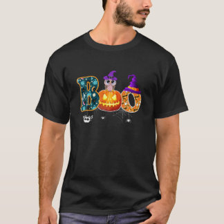 T-shirt Boo Halloween Costume Araignées Fantômes Pumkin so