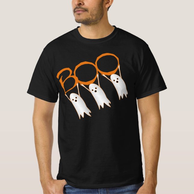 T-shirt Boo ! Halloween fantôme mignon (Devant)