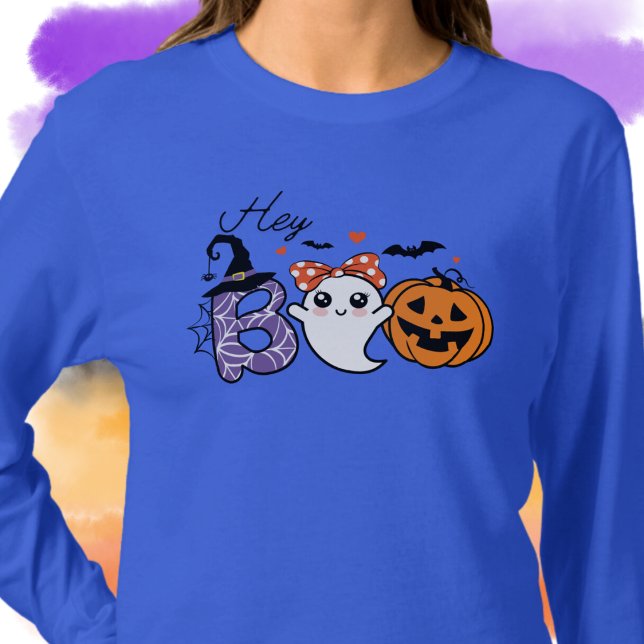 T-shirt Boo Halloween Witch, Ghost, Citrouille (Créateur téléchargé)