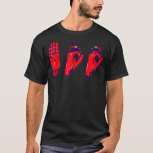 T-shirt Boo Hands American Sign Language Pride ASL Hallowe