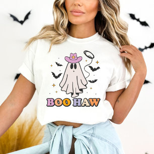T-shirt Boo Haw Cowboy Éffrayant Ghost Halloween