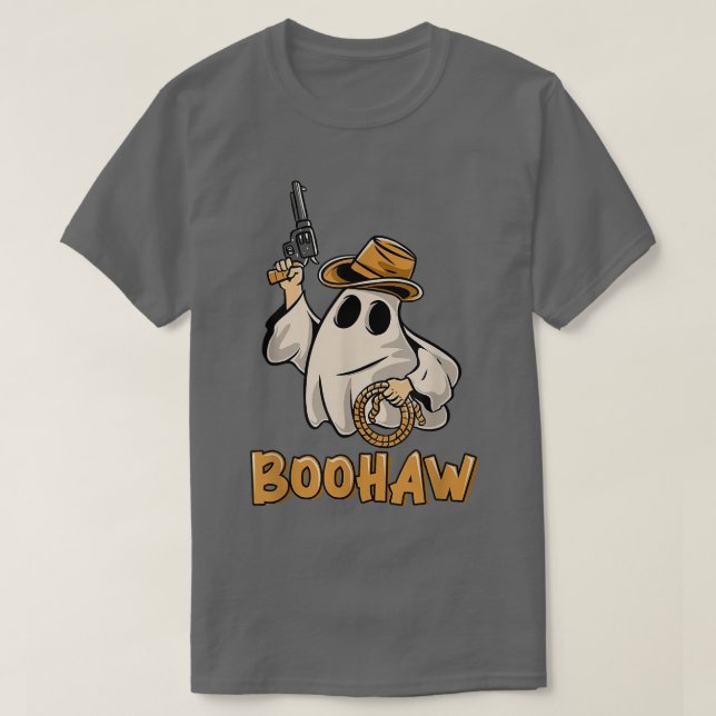 T-shirt Boo HAW Cowboy Retro Western Ghost Halloween Party (Design devant)