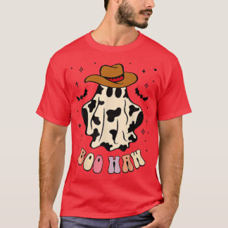 T-shirt Boo haw fantôme western cowboy cowgirl drôle Hallo