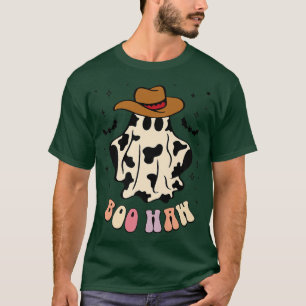 T-shirt Boo haw fantôme western cowboy cowgirl drôle Hallo