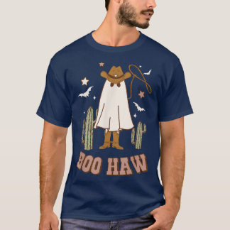 T-shirt Boo Haw Ghost Funky Cowboy Cowgirl Western Hallowe
