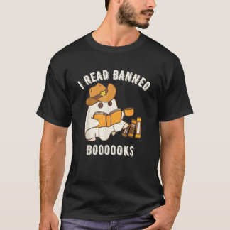 T-shirt Boo Haw J'ai lu des livres interdits Western Cowbo
