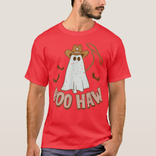 T-shirt Boo Haw Western Funny Ghost Halloween Witch Retro