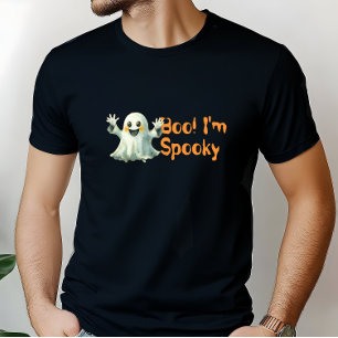 T-shirt Boo ! Je suis Éffrayant fantôme orange