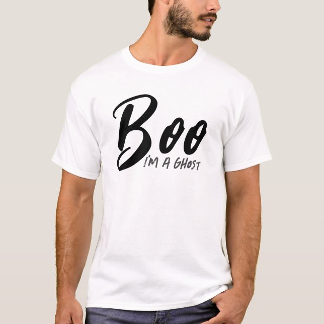 T-shirt Boo Je suis un fantôme Halloween (Devant)