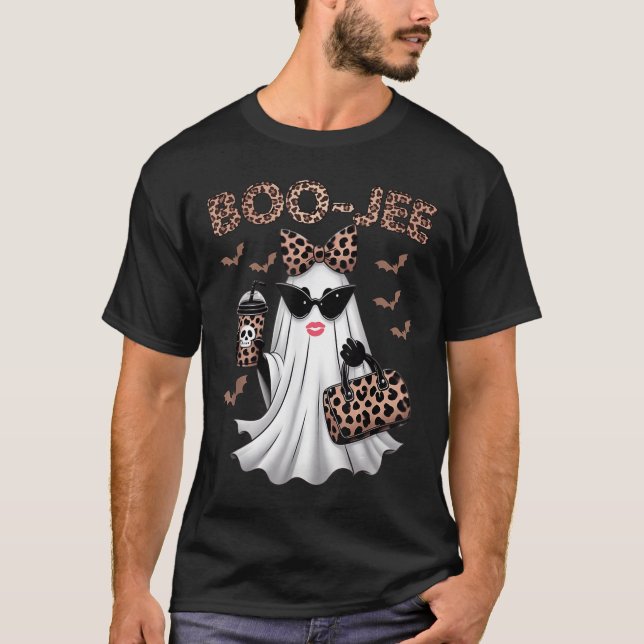 T-shirt Boo Jee Boujee Ghost Halloween Fun Octobre Vibes (Devant)