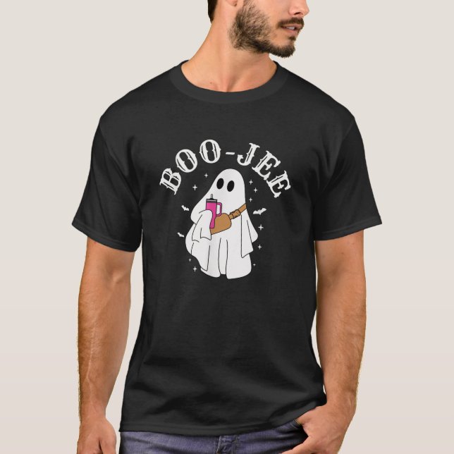 T-shirt Boo Jee Ghost Boire Café Coquette Bow Hallowe (Devant)