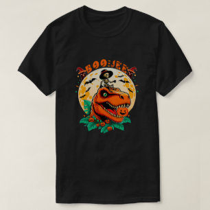 T-shirt BOO-Jee Halloween : T-Rex & Skeleton Fun Design!