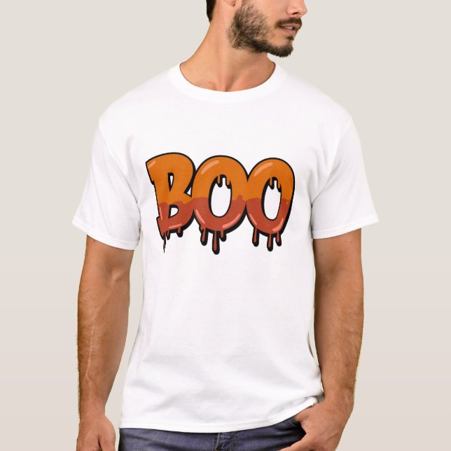 T-shirt Boo ! Joyeux Halloween (Devant)