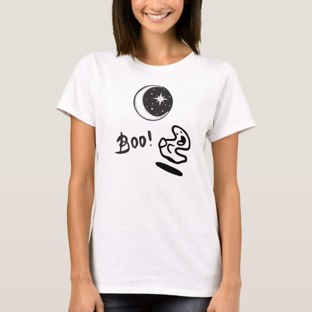 T-shirt Boo lunaire fantôme (Devant)