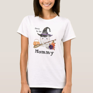 T-shirt Boo mignon fantôme Halloween Bientôt être maman