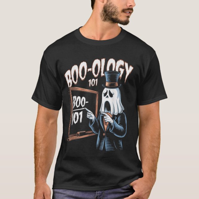 T-shirt Boo-Ology 101, heureux halloween (Devant)