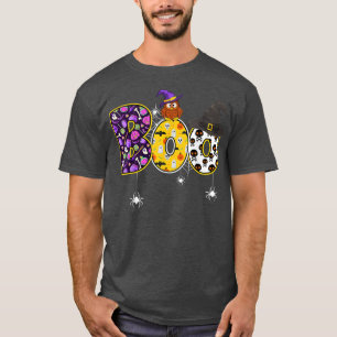 T-shirt Boo Owl Avec Araignée Et Casquette De Sorcière Hal