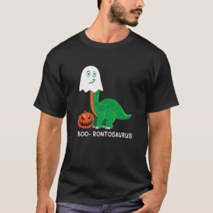 T-shirt Boo-Rontosaurus Funny Halloween Ghost Dinosaur Lov