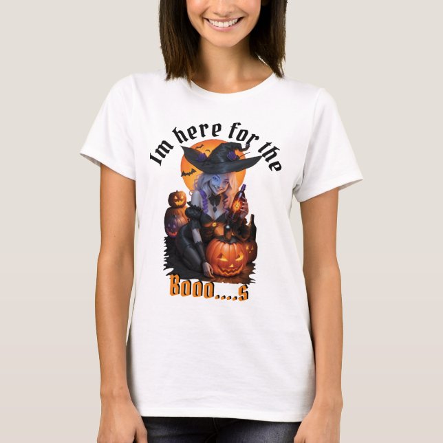 T-shirt Boo s Beer Witch (Devant)