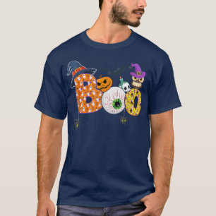 T-shirt Boo Spiders Ghosts Pumkin & Witch Casquette Funny