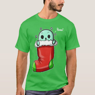 T-shirt Boo Spirit In Christmas Chimney Sock Christmas ret