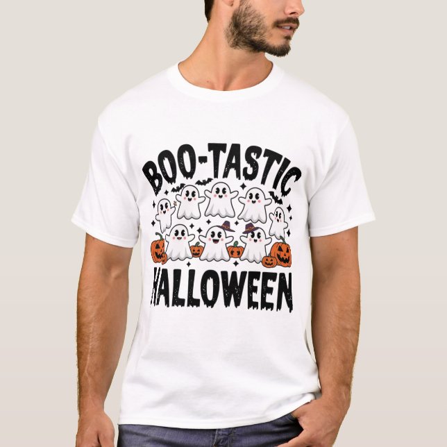 T-shirt boo-tastic halloween design mignon (Devant)