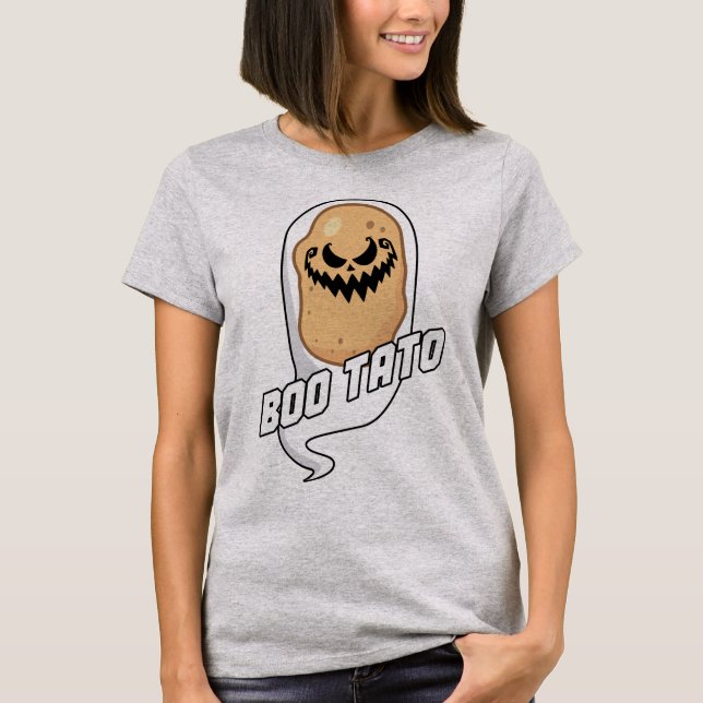 T-shirt Boo-Tato Éffrayant Potato Nourriture Halloween T-s (Devant)