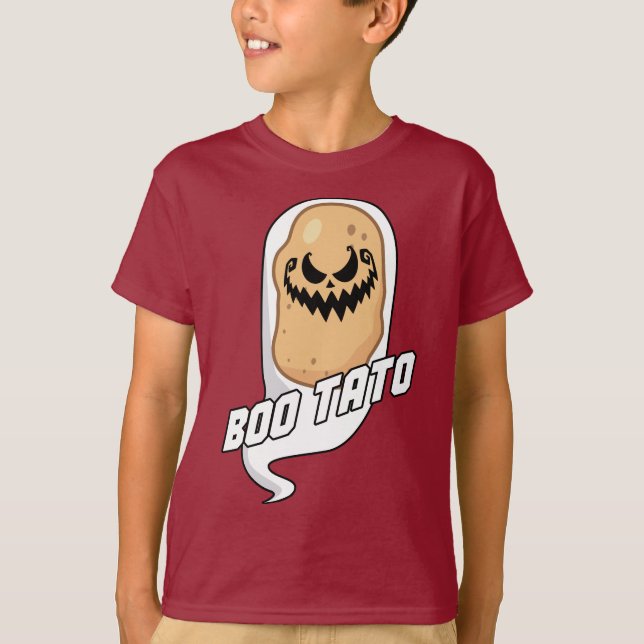 T-shirt Boo-Tato Éffrayant Potato Nourriture Halloween T-s (Devant)