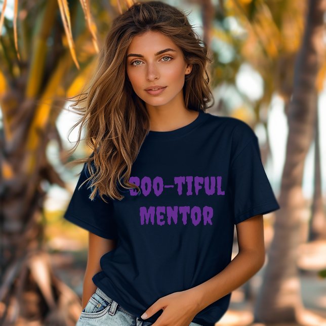 T-shirt Boo tiful Mentor halloween typographie violette (Créateur téléchargé)