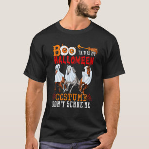 T-shirt Boo Voici Mon Costume Halloween Trois Chevaux Boo