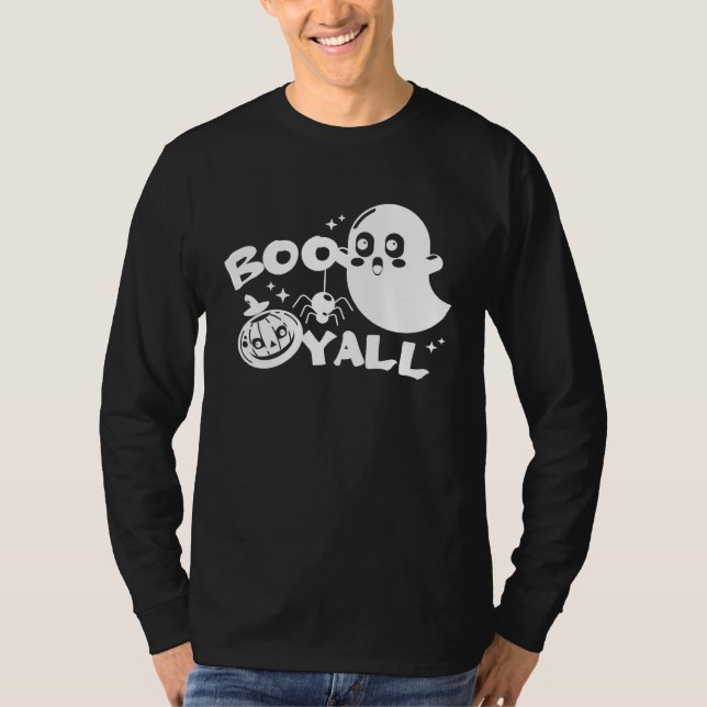 T-shirt Boo Y all  Halloween Ghost Costume (Devant)
