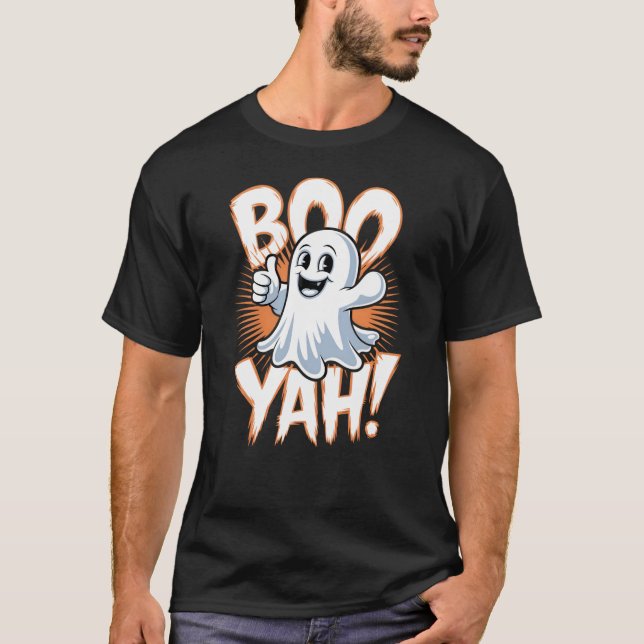 T-shirt Boo Yah Cute Ghost (Devant)