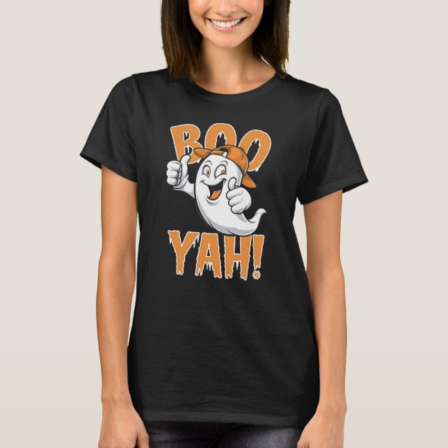 T-shirt Boo Yah Happy Ghost (Devant)