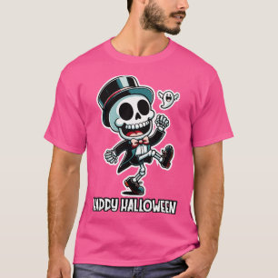 T-shirt Boogie Bones A Halloween Skeleton Jamboree