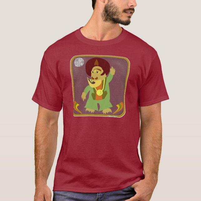 T-shirt Boogie Monster Caricature Créature Caractère de da (Devant)