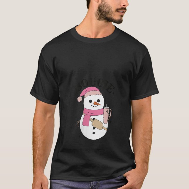 T-shirt Boojee Snowman Bougie Snowman Snowman Sac ceinture (Devant)