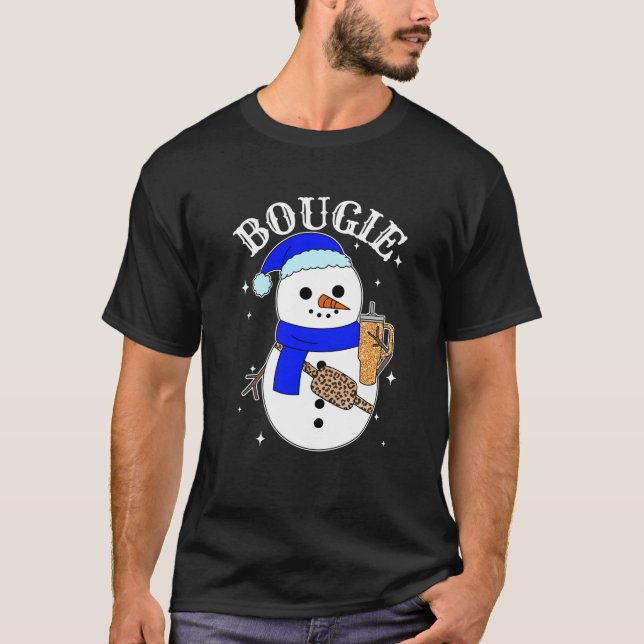 T-shirt Boojee Snowman Bougie Snowman Snowman Sac ceinture (Devant)