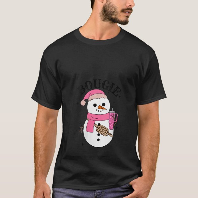 T-shirt Boojee Snowman Bougie Snowman Snowman Sac ceinture (Devant)