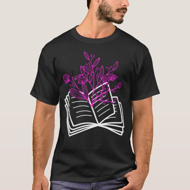 T-shirt Book  Book flower Reading fans book  bookworm  2 (Devant)