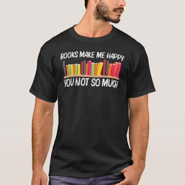 T-shirt Book For Men Women Author Bookworm Library (Devant)