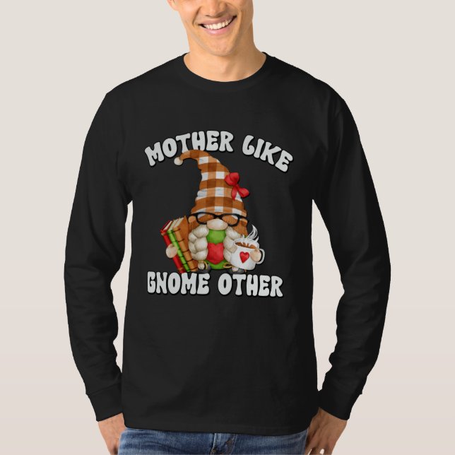 T-shirt Book  Gnome Mom Saying For Tea  Grandma Librarian (Devant)