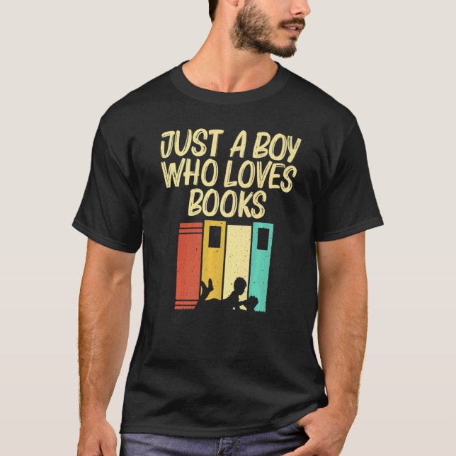 T-shirt Book Kids Boys Lecture Lecteurs Librairie (Devant)