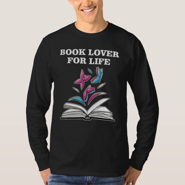 T-shirt Book Lover for Life_2 (Devant)
