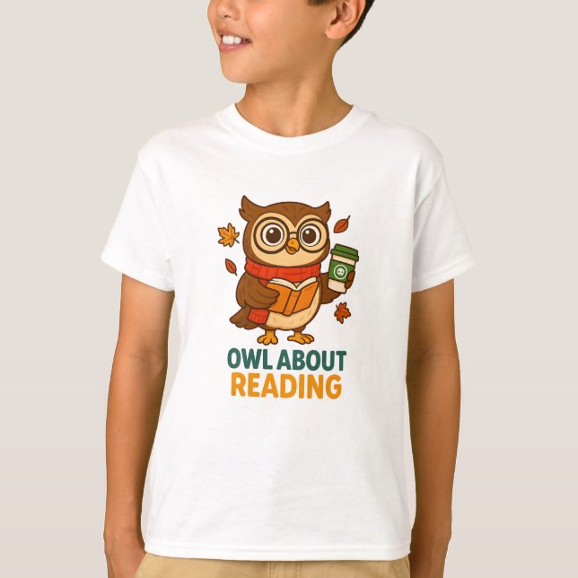 T-shirt Book Lover Funny Pun Tee Owl À propos de la lectur (Devant)